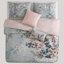 Bebejan Peach Leaves on Sage 100% Cotton Sateen 5 Piece Reversible Comforter Set-1500198259