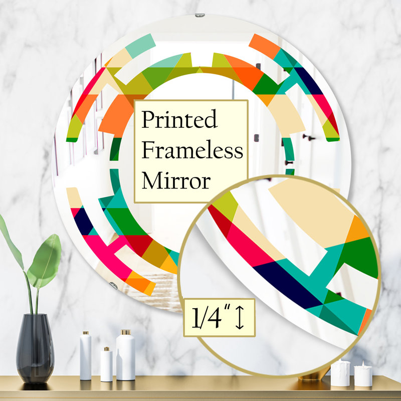 Miroir mural Leaves Floral I, H 31,5 po x l po