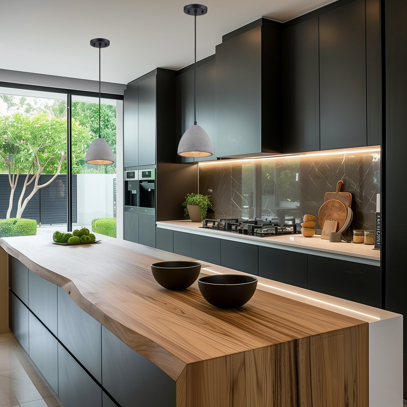 Zac Dimmable Concrete Single Light Pendant