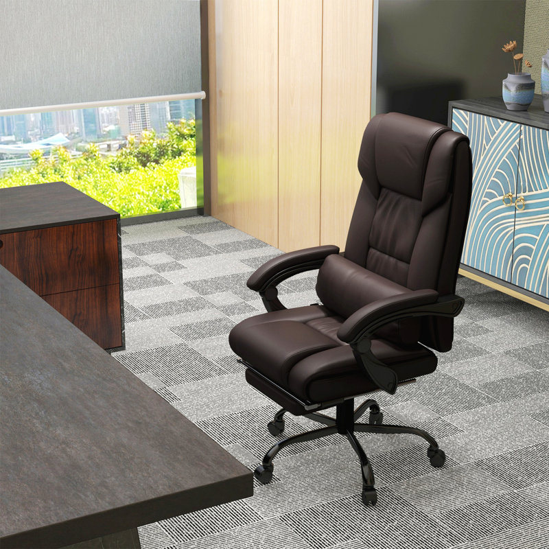 Chaise de cadre ergonomique, Brun