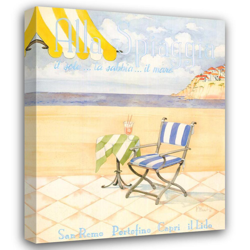 Alla Spiaggia, 24" H x 19" W