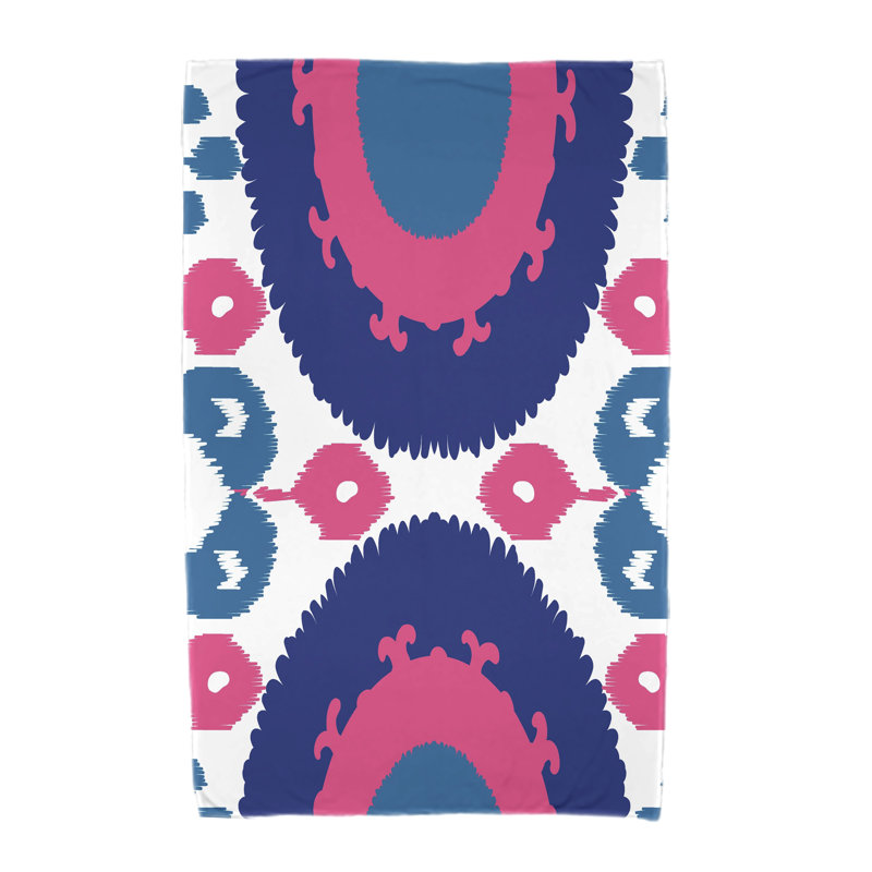 Serviette de plage en microfibre Garett, Bleu