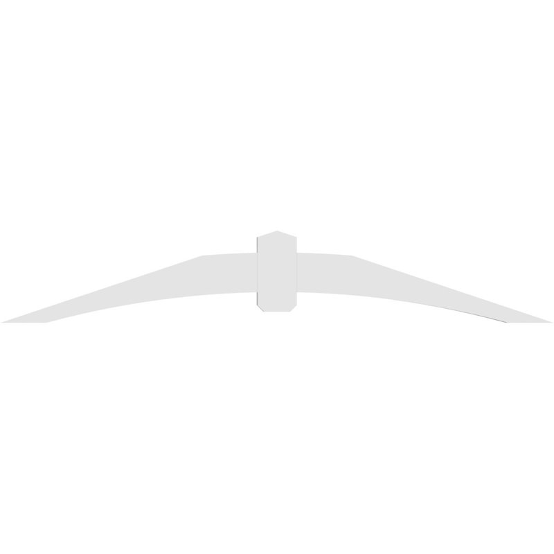 Support pour pignon en PVC Archdale, H 14 po x l 84 po (pas 4/12), P 2 po x F 6 po