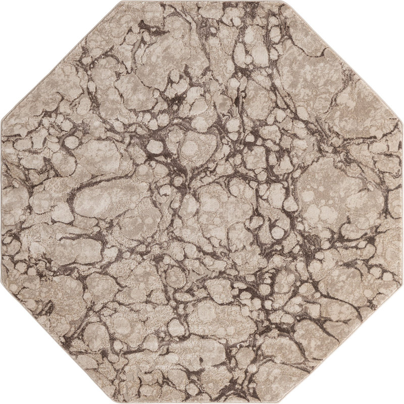 Abstract Indoor Rug, Octagon 6' x 6'