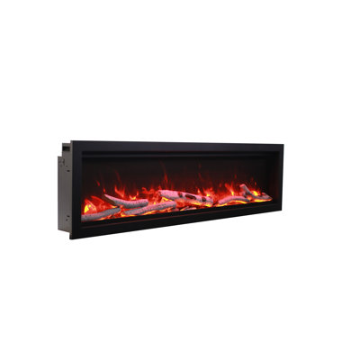 Amantii SYM-60-XT-BESPOKE electric fireplace, tall fireplace, 3 speed motor, color settings, wifi enabled, bluetooth enabled