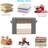 4pcs Storage Box 2 Pack Clothes Storage Bags and 2 Pack Under Bed Storage with Wheels