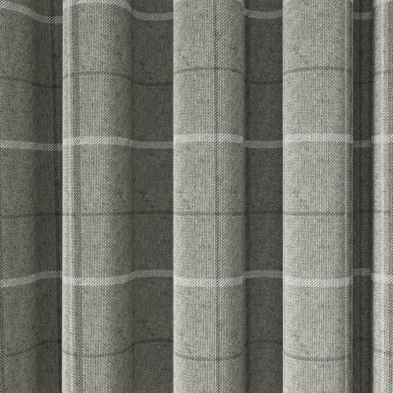 Harper Lined Eyelet Room Darkening Curtains, Silver, Width 168 x Drop 228cm
