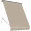 Auvent à abat-jour manuel 6 pi pour terrasse d'extérieur, protégé, aluminium, balcon et bras rétractables blanc crème, protection, crème robuste