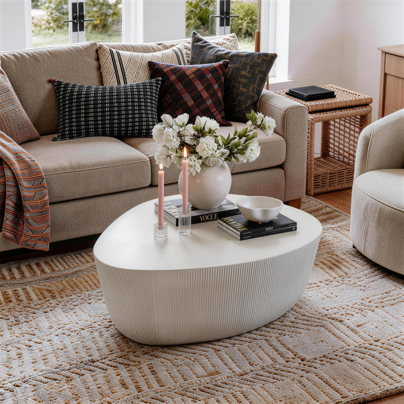 Albert Modern Irregular Sculptural Coffee Table