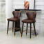 Hanah Upholstered Counter Stool with Solid Wood Frame