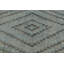 Vintage Turkish Rug, Blue And Black With Diamond Geometric Pattern – Rug & Kilim