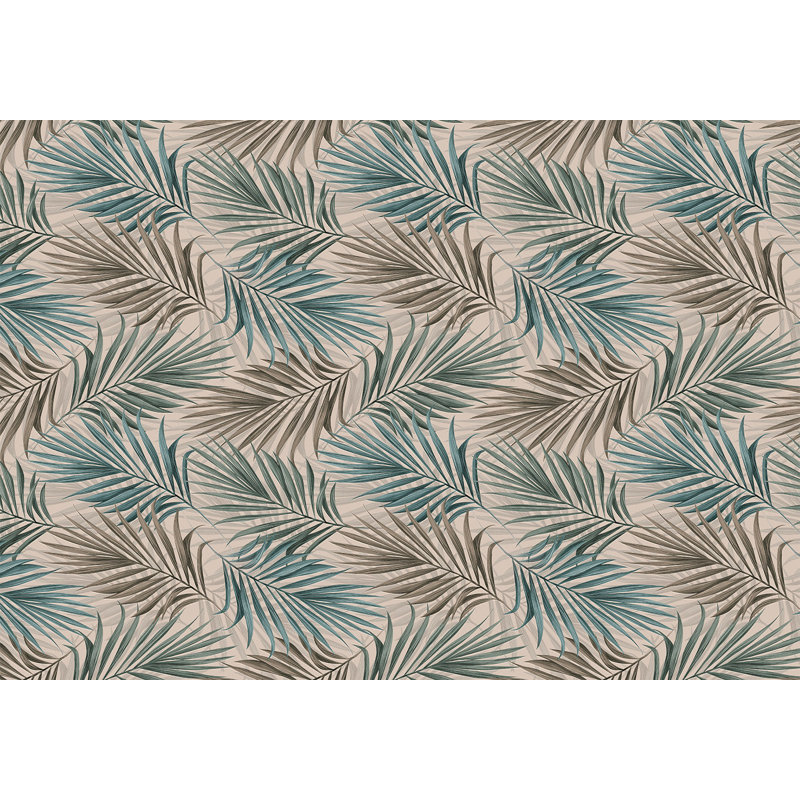 Botanical Wallpaper Wall Mural - Repeating Leaf Pattern, 68" L x 98" W