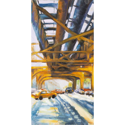 Trafic under the bridge - 15.75"x31.50" Desk mat