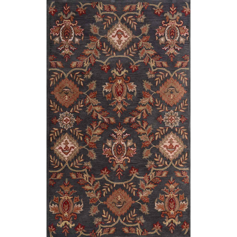 Peniste Wool Floral Indoor Rug, Rectangle 5' x 8'