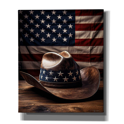 Union Rustic 'The Cowboy Hat' by Momart Canvas Wall Art, 40" x 54"