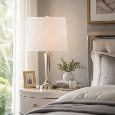Abat-jour Polylinen, blanc, rond