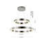 Lustre halo moderne à 2 lumières DEL-687408295