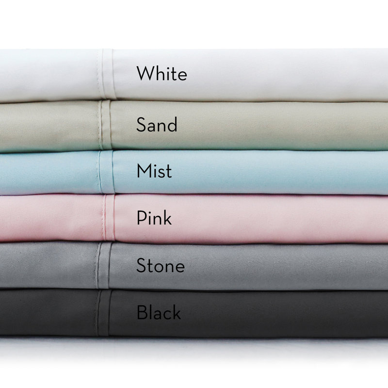 Microfiber Sheet Set, Chocolate, Cot Sheet Set with 2 Pillowcases