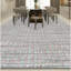 Hand Knotted Geometric Area Rug in Pink/Silver-1679151917