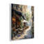 Plaque murale Cafe In Paris Alleyway, design par LSR Creative Studio