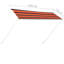 Dakota Fields 150 cm W x 150 cm D Polyester Retractable Patio Awning-252180482
