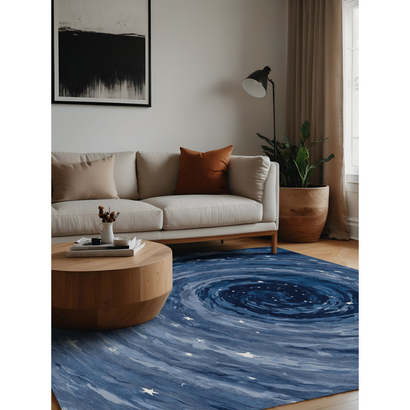 Machine Washable Gray Area Rug, Square 8'