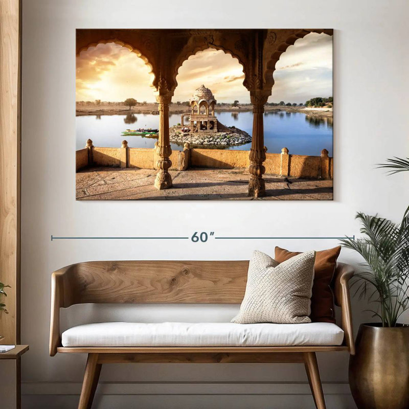 Adella Gadi Sagar Temple, 34" H x 51" W