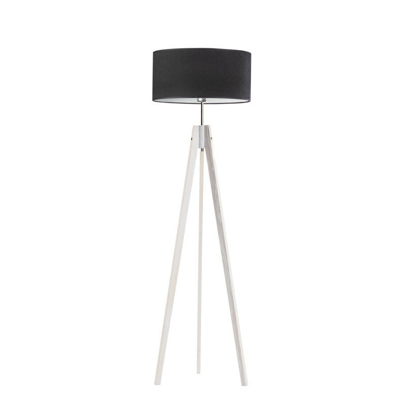 Caba 138cm Tripod Floor Lamp, Grey, Black