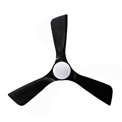 Ceiling Fan With Lights 42 Inch Flush Mount Ceiling Fan With Remote Control, ABS Blades Modern Outdoor Ceiling Fans For Bedroom/Farmhouse/Patio/Indoor, Quiet DC Motor