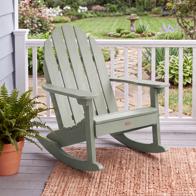 Chaise berçante en plastique Natoli, Eucalyptus