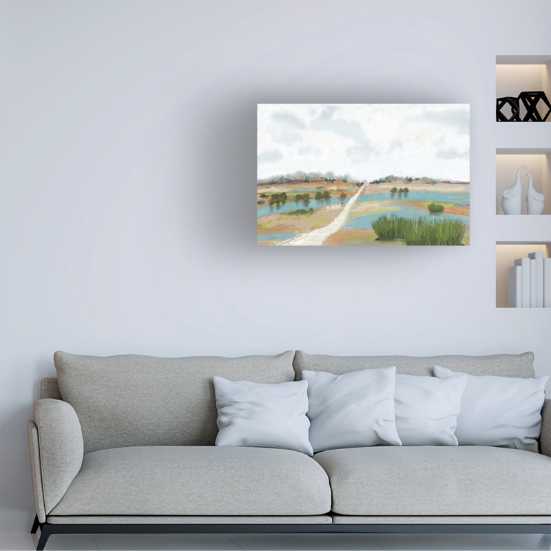 «Lonely Road» sur toile, H 22 po x l 32 po x P 2 po