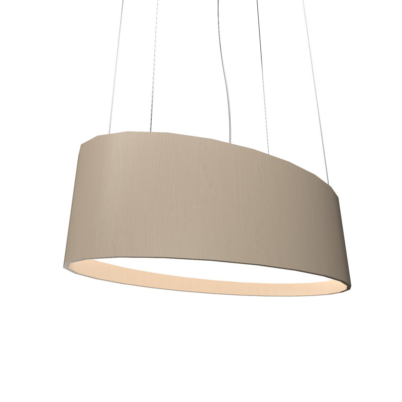 1 - Light LED Pendant, Organic Cappuccino