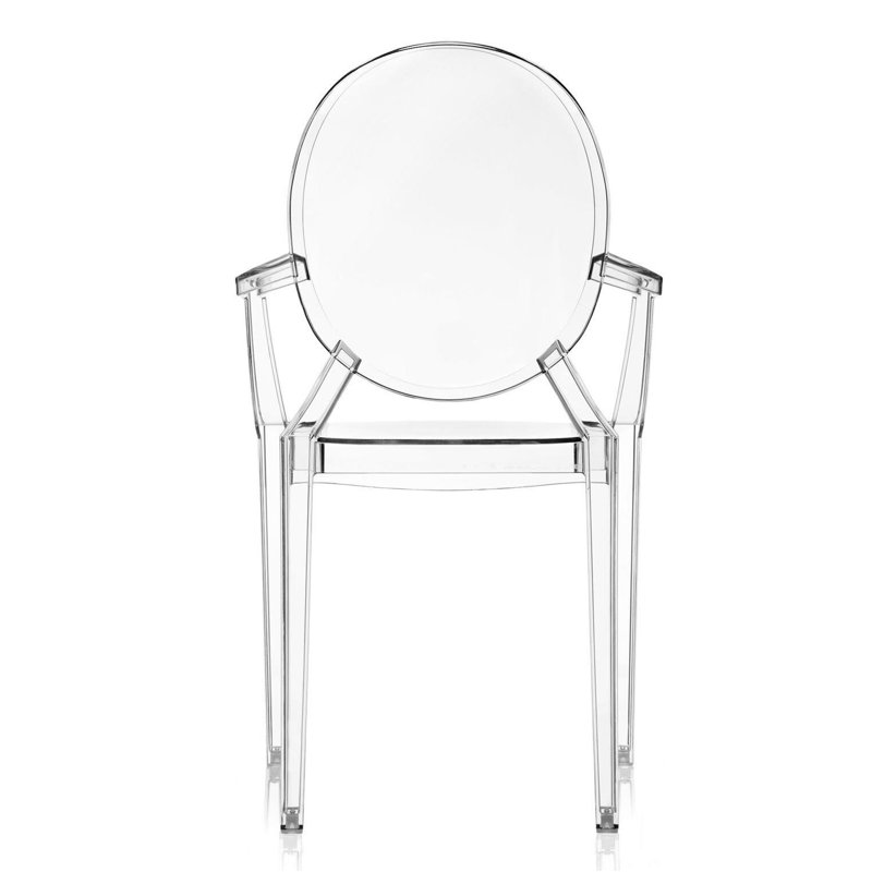 Louis Ghost Outdoor Dining Armchair, Crystal