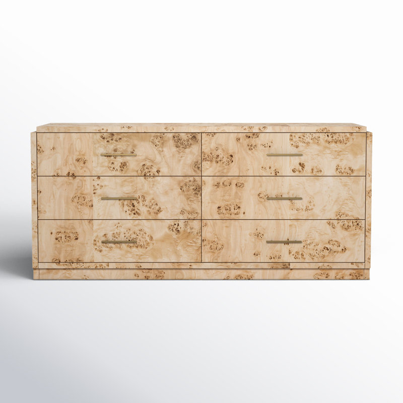 Kingston 68'' W 6 - Drawer Dresser, Beige