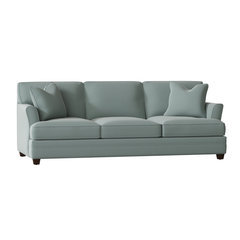 Harriss Upholstered 91'' Sofa, Canvas Spa Sunbrella® Canvas
