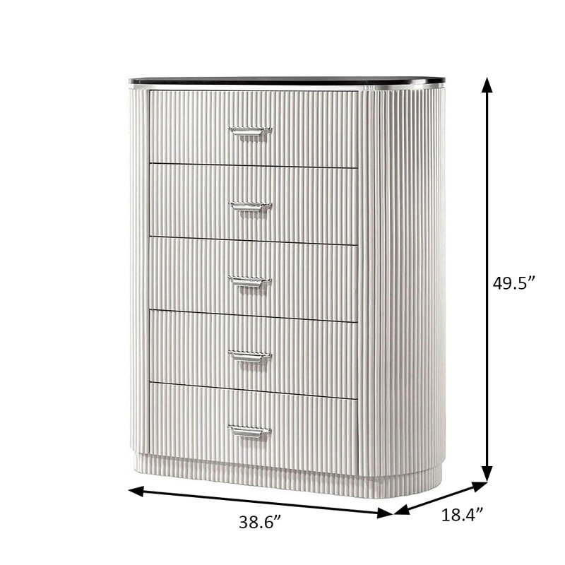 Commode contemporaine Aldgate, gris clair