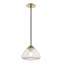 Luminaire suspendu en verre craquelé 1 lumière Maya-28151947-28208550