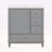 Bathroom Vanity with Sink,One Door with Shelf and Three Drawers-1010591125