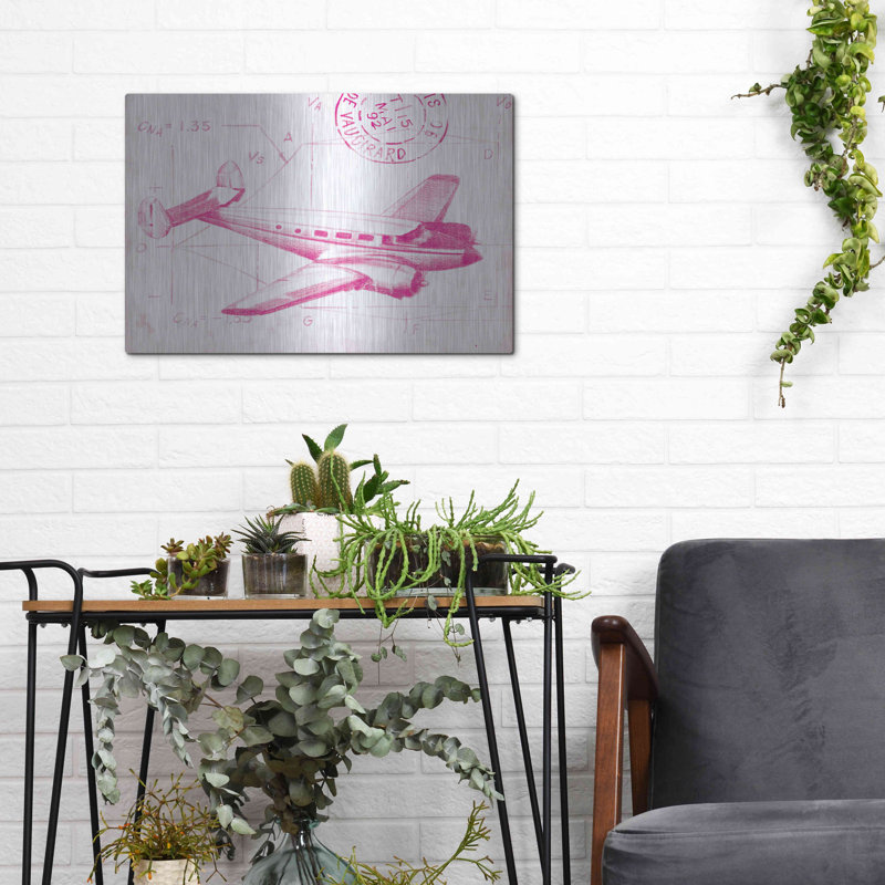 «Flight Schéma IV en rose» par Ethan Harper, H 12 po x l 16 po