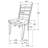 Gervin Wood Dining Side Chair Brown Oak