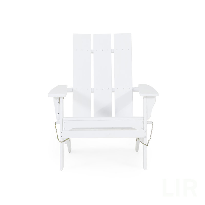CHAISE ADIRONDack pliable ZUMA, chaise, Blanc