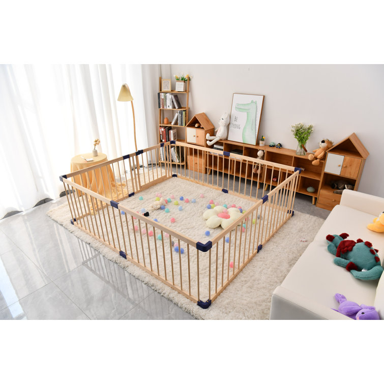 Hot Sale Nursery Furniture Solid Wooden Safe Baby Playpen with