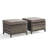 Wicker Outdoor Ottomans for Patio Set of 2 Rattan Footstools w/Removable Cushions-1160818652-1160818655