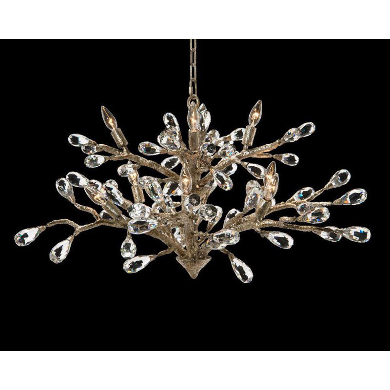Lustre en cristal à 10 lumières