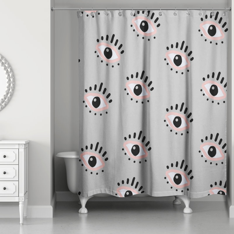 Rideau de douche Roos, Gris