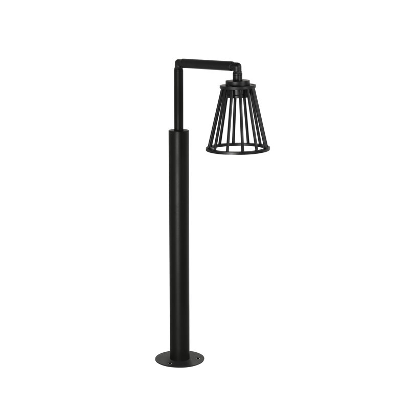 Black Integrated LED Metal Bollard Light