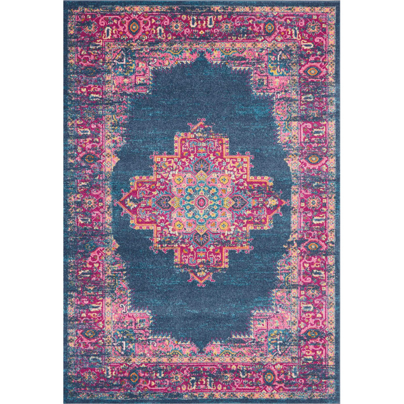 Tapis bleu, Rectangle 6 pi 7 po x 9 pi 6 po