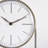 Kyles No Numbers Metal Quartz Movement / Crystal Tabletop Clock in Grey