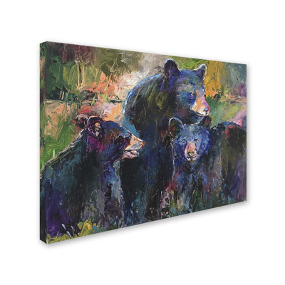 « art bearfamily », reproduction sur toile