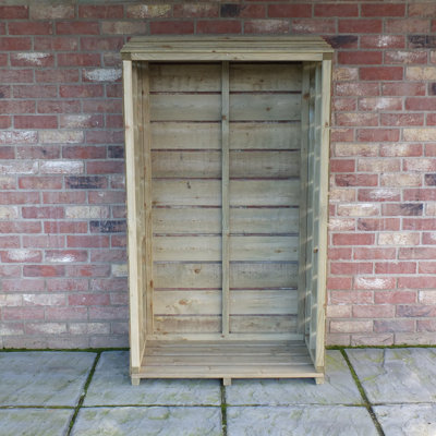 86.8 W x 44 D Solid Wood Log Store